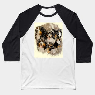 Bernese Mountain Dog Medley Baseball T-Shirt